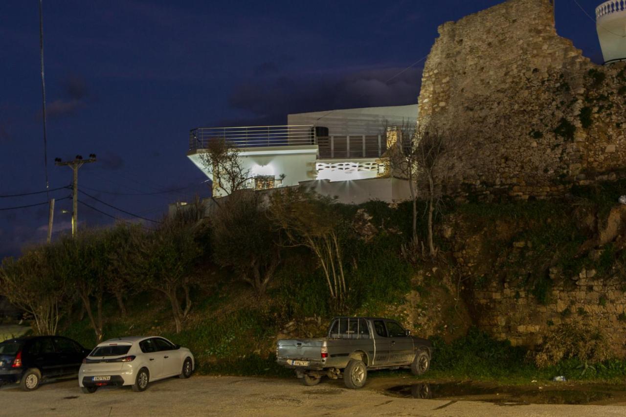 Castello Villa - Seaview Villa Atop The Venetian Walls Kissamos Ngoại thất bức ảnh